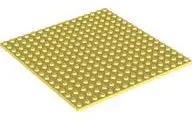 Bright Light Yellow Plate 16 x 16