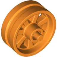 Orange Wheel 15mm D. x 6mm City Motorcycle