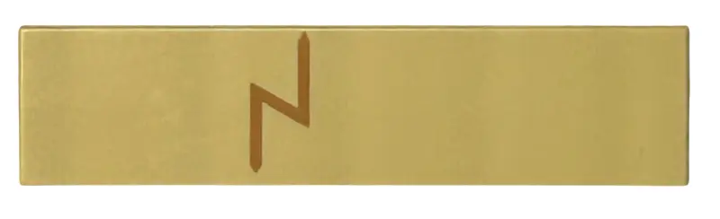 Tan Tile 1 x 4 with Medium Nougat Zigzag / Lightning Bolt Scar Pattern (BrickHeadz Harry Potter Fore