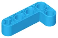 Dark Azure Technic, Liftarm, Modified Bent Thick L-Shape 2 x 4