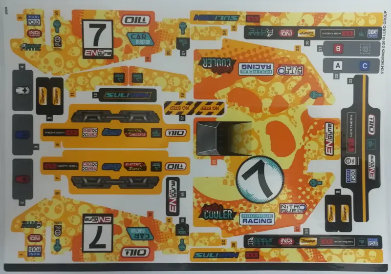 Sticker Sheet for Set 42099 - (51341/6259025)