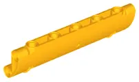 Bright Light Orange Technic, Panel Curved 11 x 3 with 2 Pin Holes through Panel Surface