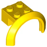 Yellow Vehicle, Mudguard 4 x 2 1/2 x 1 2/3 with Arch Round