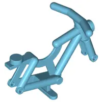 Medium Azure Bicycle Frame with Handlebars
