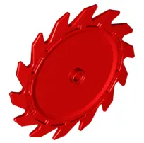 Red Technic Circular Saw Blade 9 x 9 with Pin Hole and Teeth in Same Direction