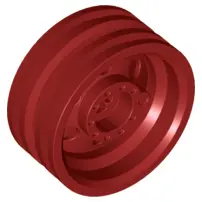Dark Red Wheel 30mm D. x 14mm