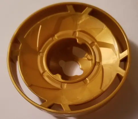 Pearl Gold Propeller 1 Blade Solid 10 Diameter (Ninjago Spinjitzu Rotor)