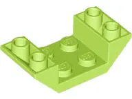 Lime Slope, Inverted 45 4 x 2 Double with 2 x 2 Cutout