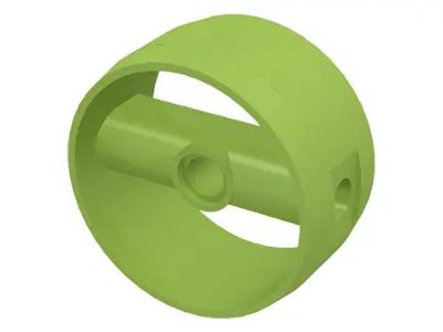 Lime Cylinder 4 x 4 x 1 2/3 with Pin Holes and Center Bar