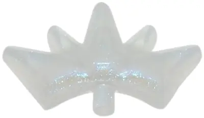 Satin Trans-Clear Minifigure, Crown Tiara, 5 Points