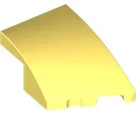 Light Yellow Wedge 3 x 2 Right No Studs