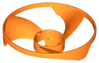 Orange Propeller 3 Blade 13 Diameter (Ninjago Airjitzu Flyer Vortex Rotor)