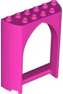 Pink Panel 2 x 6 x 6 with Pointed Arch