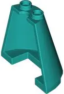 Turquoise Cone Half 4 x 2 x 3