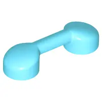 Medium Azure Bar 1 x 3 with 2 Stud Receptacles (Radio Handle / Telephone Handset)