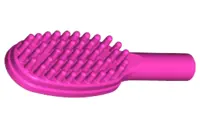 Dark Pink Minifigure, Utensil Hairbrush - 10mm Handle