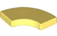Bright Light Yellow Tile, Round Corner 2 x 2 Macaroni