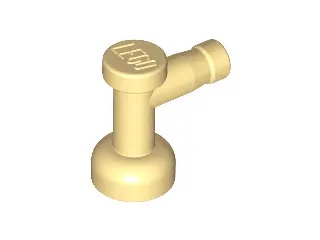 Tan Tap 1 x 1 without Hole in Nozzle End