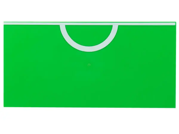 Bright Green Tile 8 x 16 with Bottom Tubes, Textured Surface with White Soccer Halfway Line and Cent