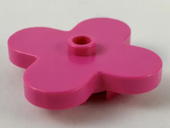 Dark Pink Plant Flower 4 x 4 Rounded Petals