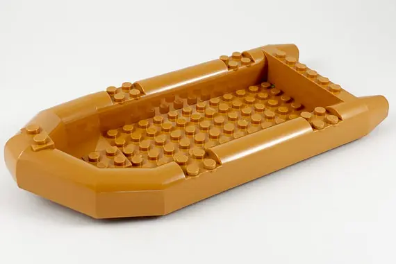 Medium Nougat Boat, Rubber Raft, Large