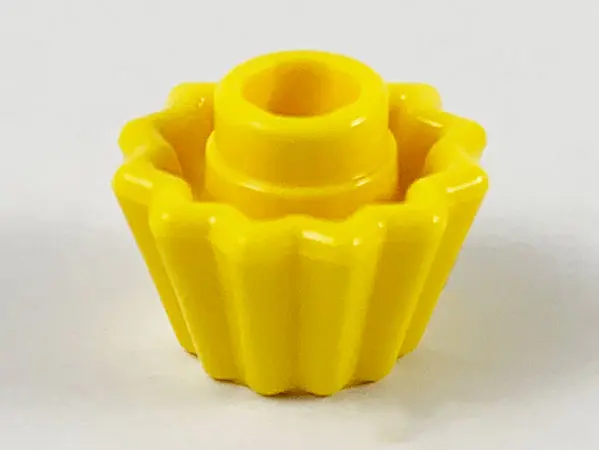 Yellow Minifigure, Utensil Cupcake Liner - Indented Top