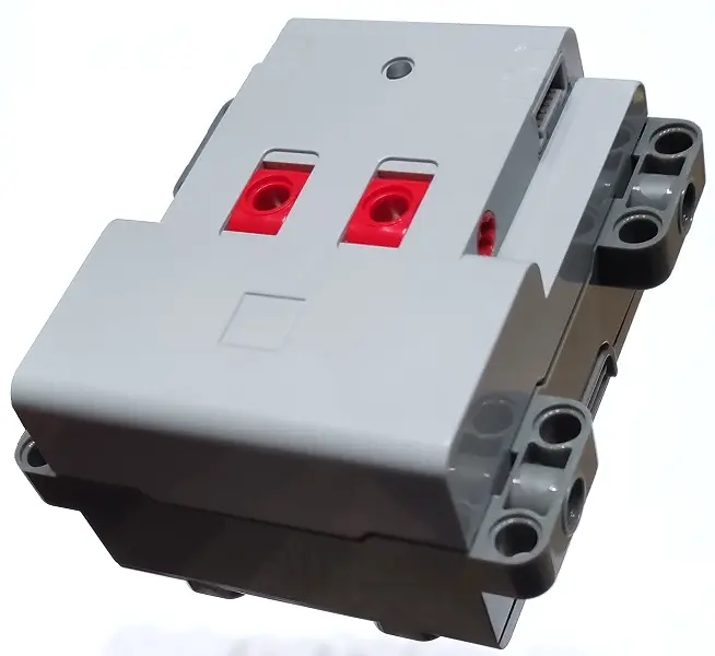 Light Bluish Gray Electric 9V Battery Box Powered Up with 2 Switches and Dark Bluish Gray Bottom - S