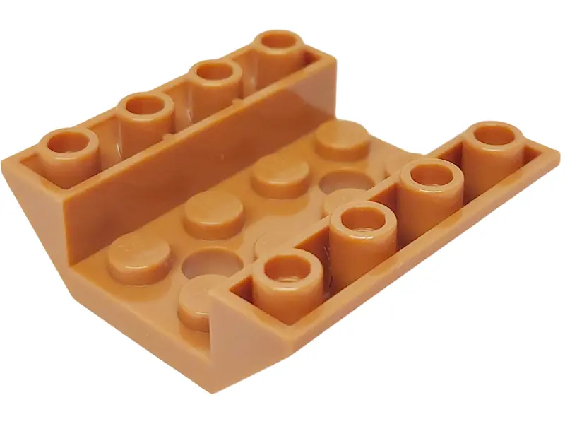 Nougat Slope, Inverted 45 4 x 4 Double with 2 Holes