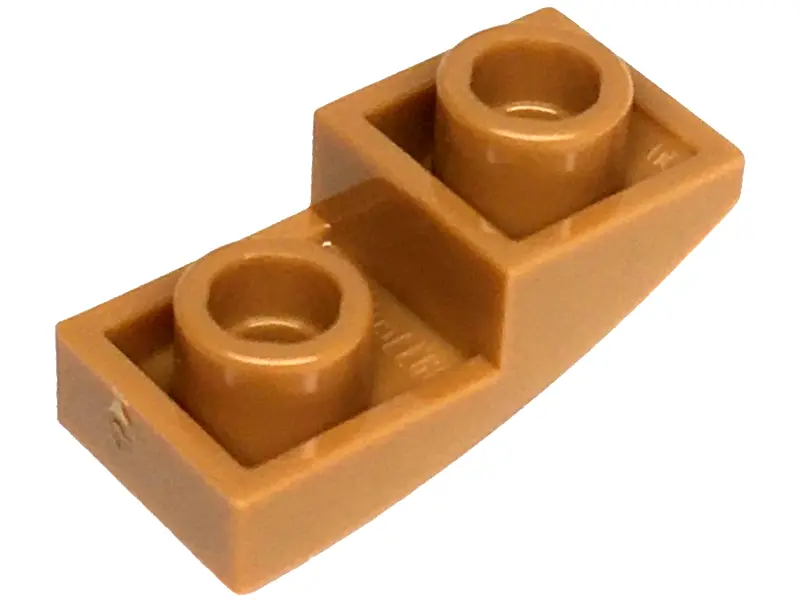 Nougat Slope, Curved 2 x 1 x 2/3 Inverted
