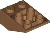 Nougat Slope, Inverted 33 3 x 2 with Flat Bottom Pin and Connections between Studs