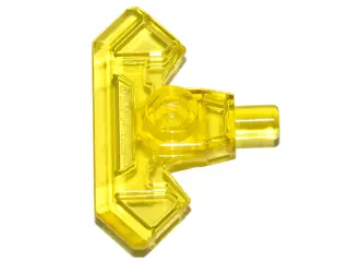 Trans-Yellow Minifigure, Weapon Axe Head with Bar