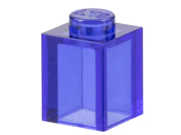 Trans-Purple Brick 1 x 1