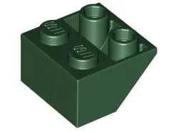 Dark Green Slope, Inverted 45 2 x 2 with Flat Bottom Pin