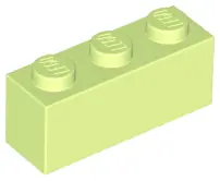 Yellowish Green Brick 1 x 3