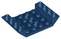 Dark Blue Slope, Inverted 45 6 x 4 Double with 4 x 4 Cutout and 3 Holes
