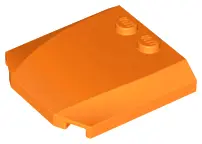 Orange Wedge 4 x 4 x 2/3 Triple Curved