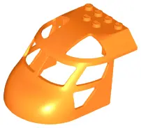 Orange Aircraft Fuselage Forward Top Curved 6 x 8 x 4