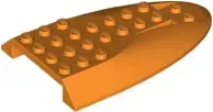 Orange Aircraft Fuselage Aft Section Curved Top 6 x 10