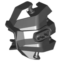 Black Hero Factory Hand Armor with Handles for Clips
