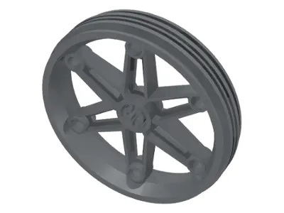 Dark Bluish Gray Wheel 61.6mm D. x 13.6mm Motorcycle