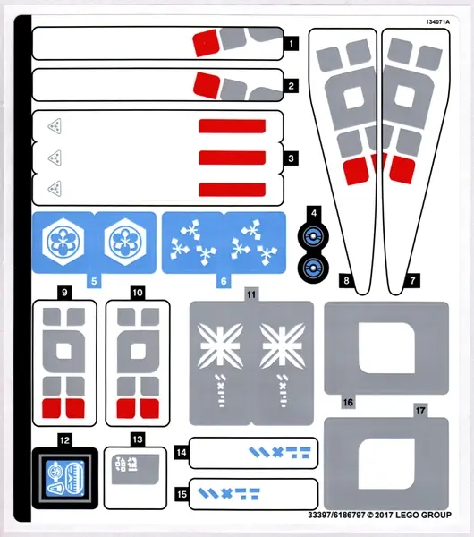 Sticker Sheet for Set 70616 - (33397/6186797)