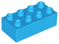 Dark Azure Duplo, Brick 2 x 4