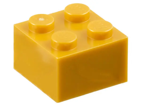 Pearl Gold Brick 2 x 2