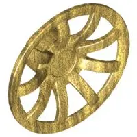 Pearl Gold Wheel Cover 9 Spoke - 24mm D. - for Wheels 55982 and 56145