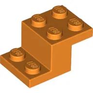 Orange Bracket 3 x 2 x 1 1/3 with Bottom Tube