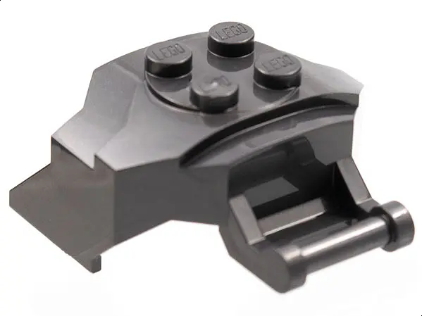 Pearl Dark Gray Cockpit Front 4 x 3 x 2 with Bar Handle