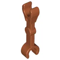 Dark Orange Arm Mechanical, Straight with Clips at 90 degrees (Vertical Grip)