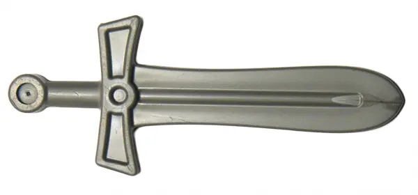Flat Silver Duplo Utensil Sword - Broadsword
