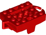 Red Vehicle, Base 4 x 5 Roller Coaster Car