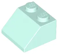 Light Aqua Slope 45 2 x 2